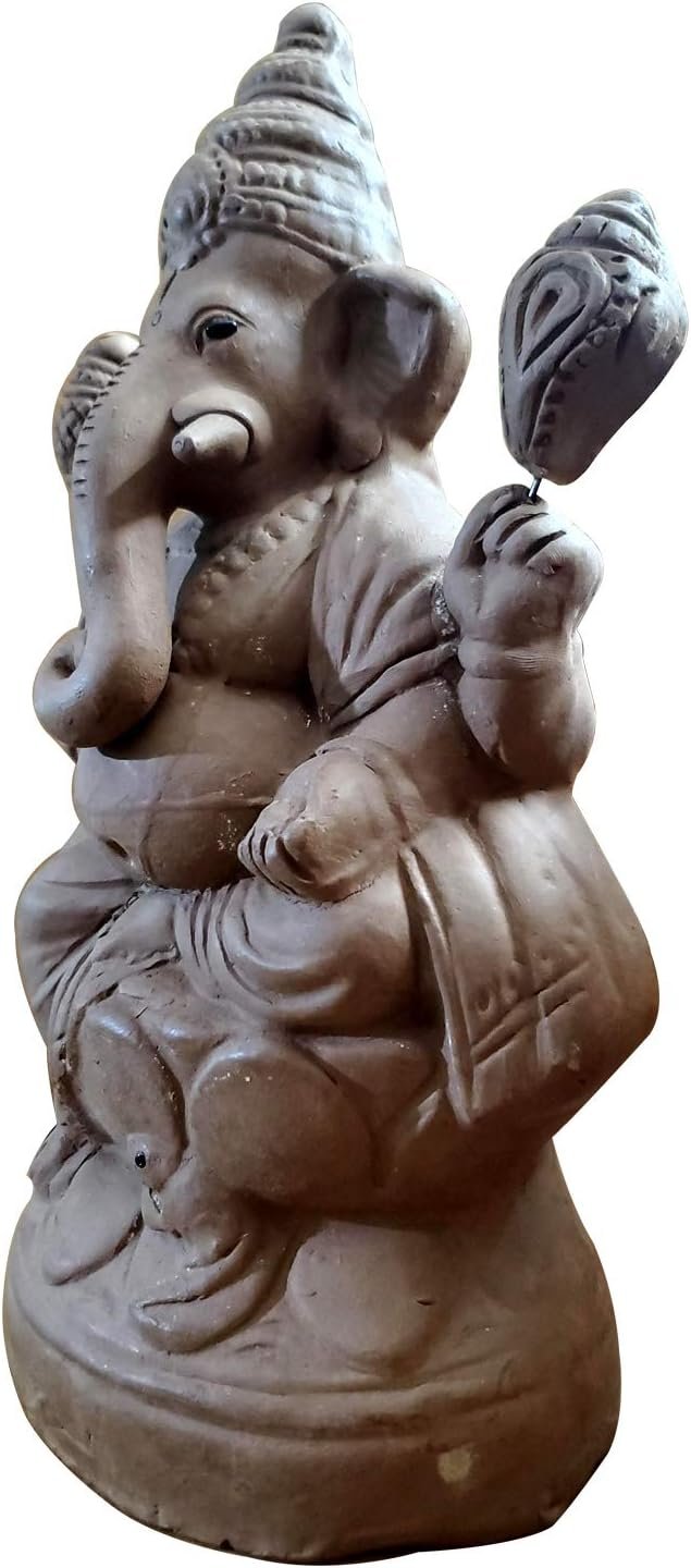 Ikshvaku Clay Lord Ganesha Idol - Image 2