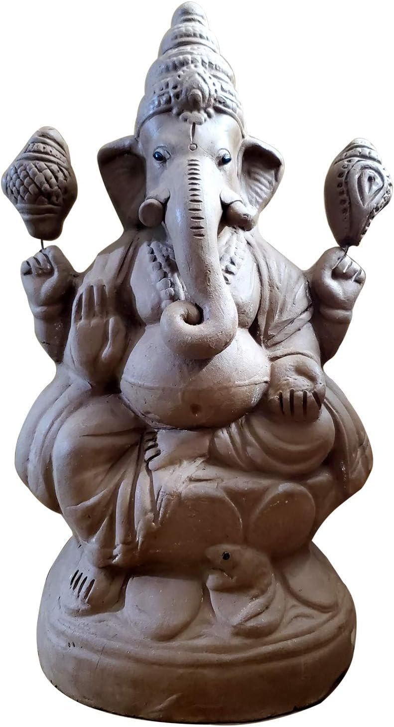 Ikshvaku Clay Lord Ganesha Idol