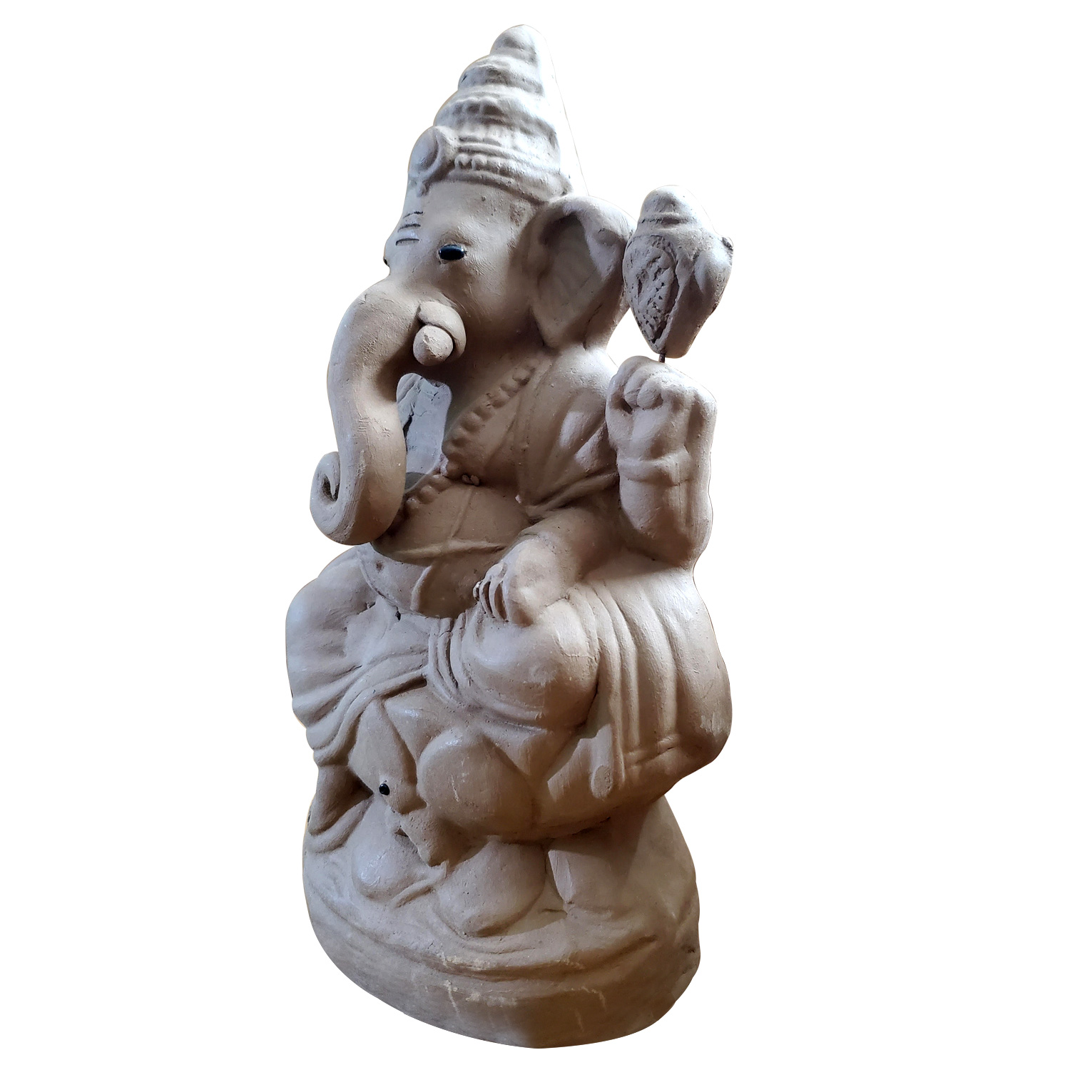 Ikshvaku Clay Lord Ganesha Idol - Image 4