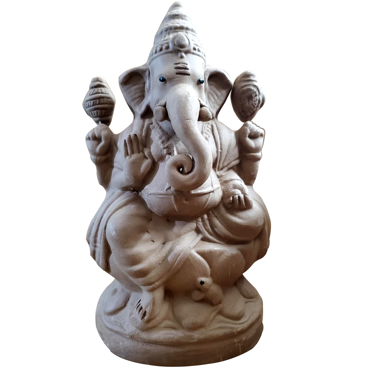 Ikshvaku Clay Lord Ganesha Idol - Image 5