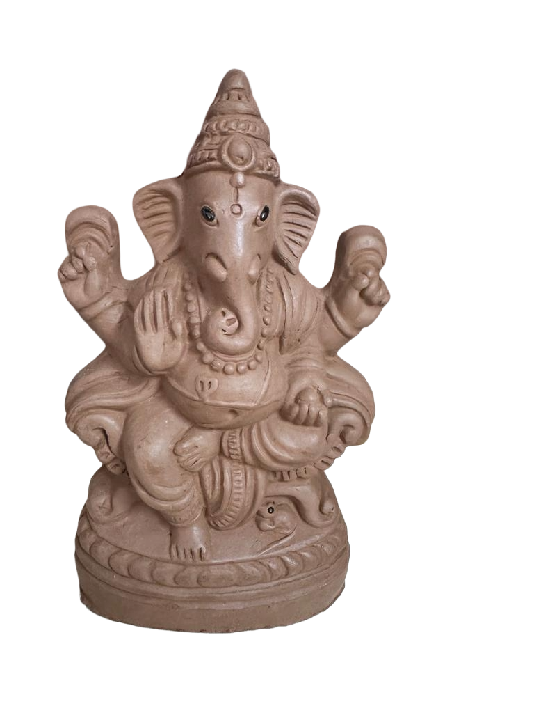 Ikshvaku Clay Lord Ganesha Idol